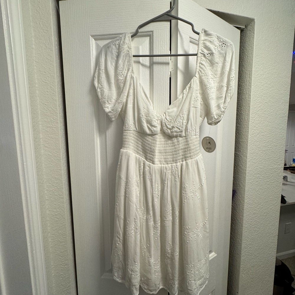 Hollister White Mini Dress